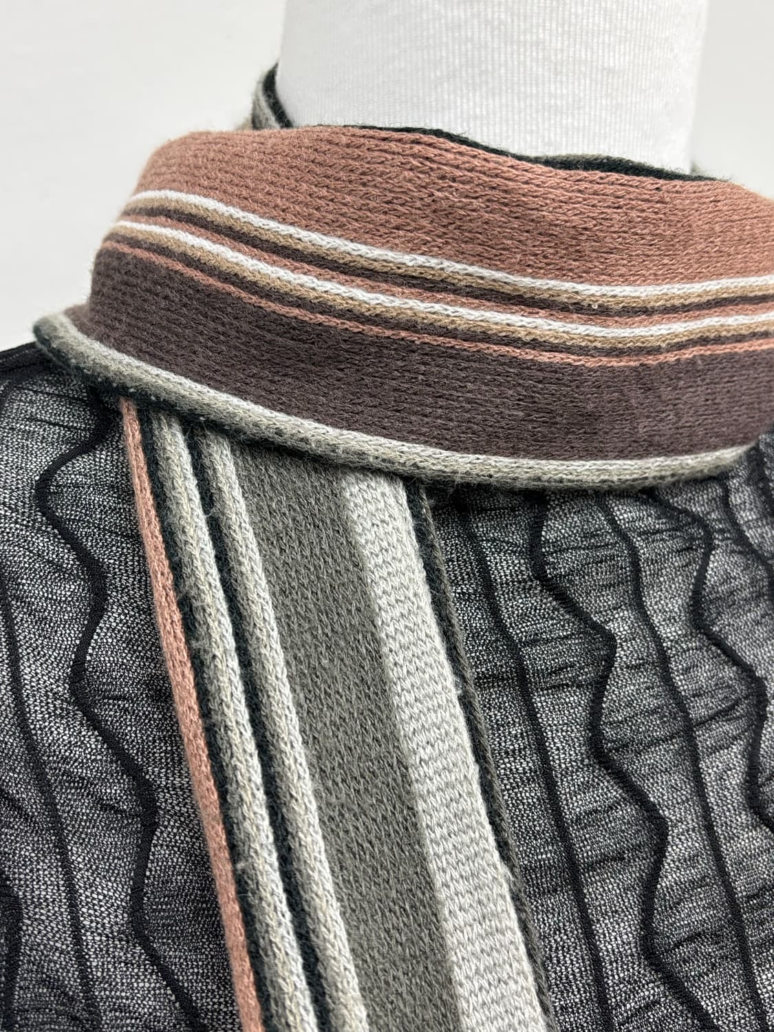 빈티지 브라운 목도리 상품이미지2