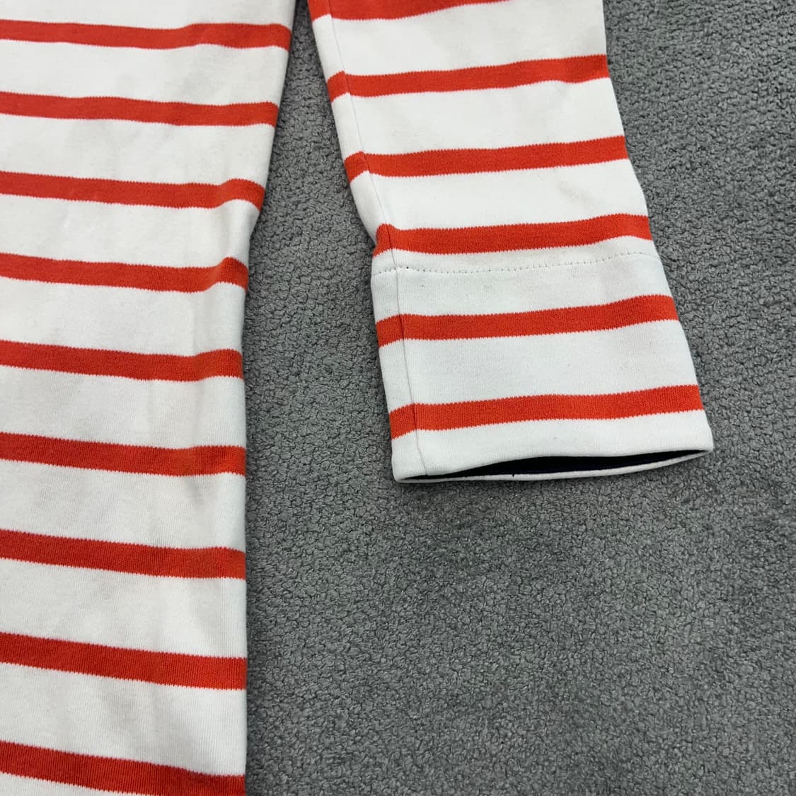 36 라코스테 단가라 원피스 오렌지/화이트 상품이미지3