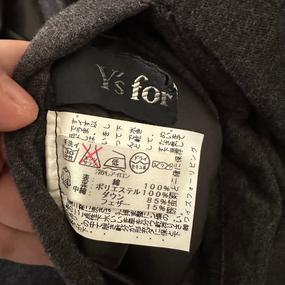 요지야마모토 Y's for living 여성 패딩 상품이미지6