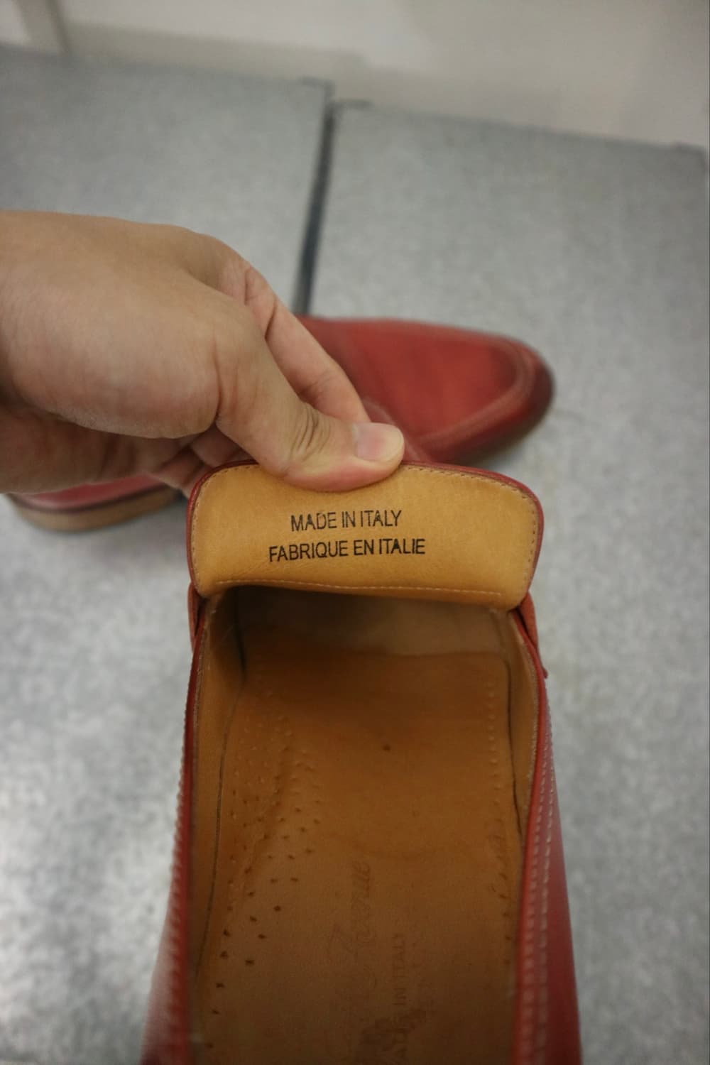 Saks Fitfh Avenue red loafers 상품이미지3