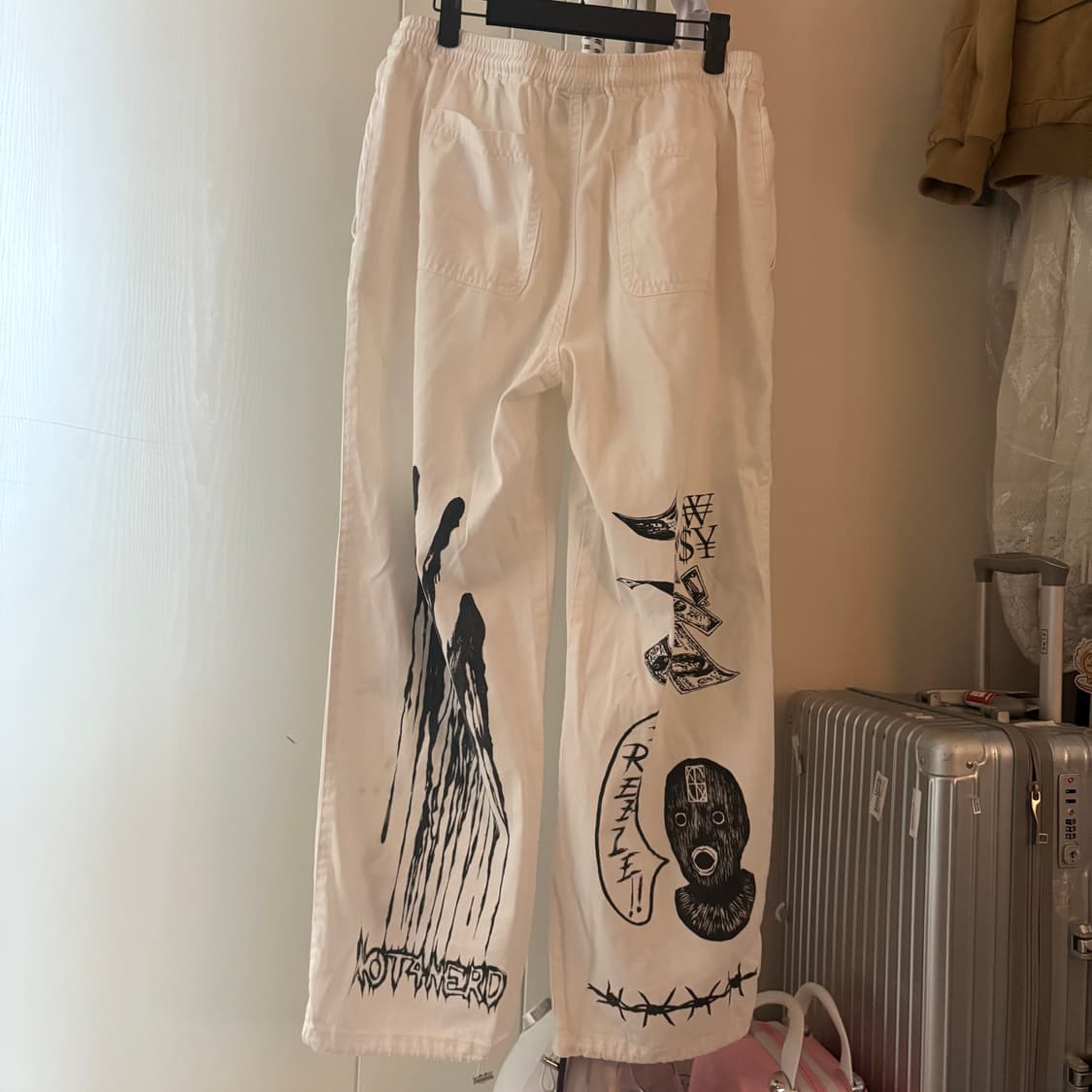 Not4nerd 프린팅 바지 상품이미지5