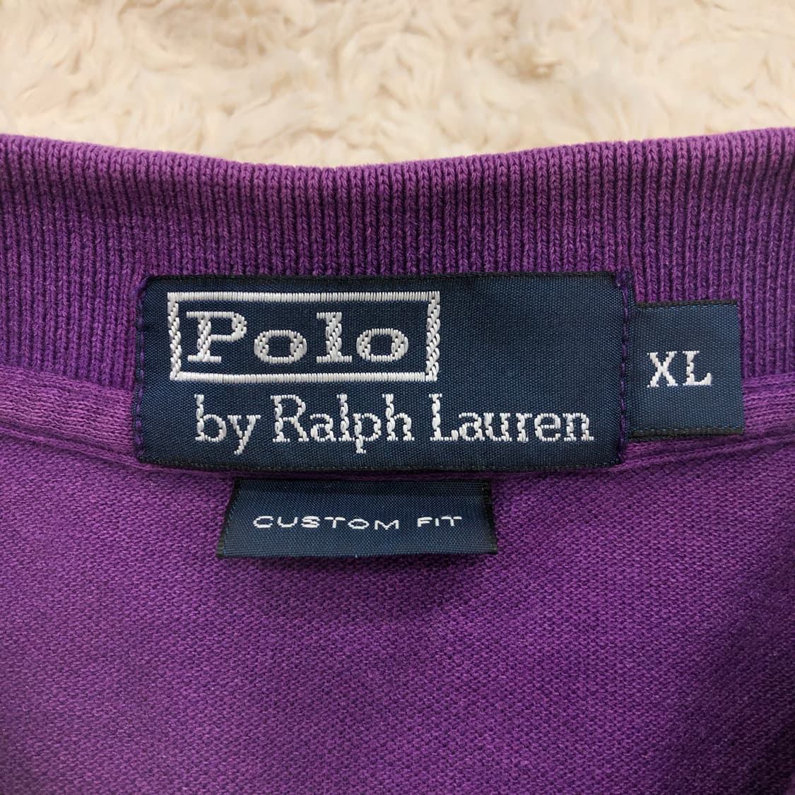 폴로 랄프로렌 퍼플 카라 롱슬리브 티셔츠 상품이미지4