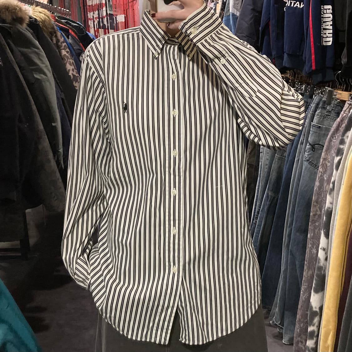 [IM] 폴로 랄프로렌 레일로드 스트라이프 클래식핏 셔츠 상품이미지1