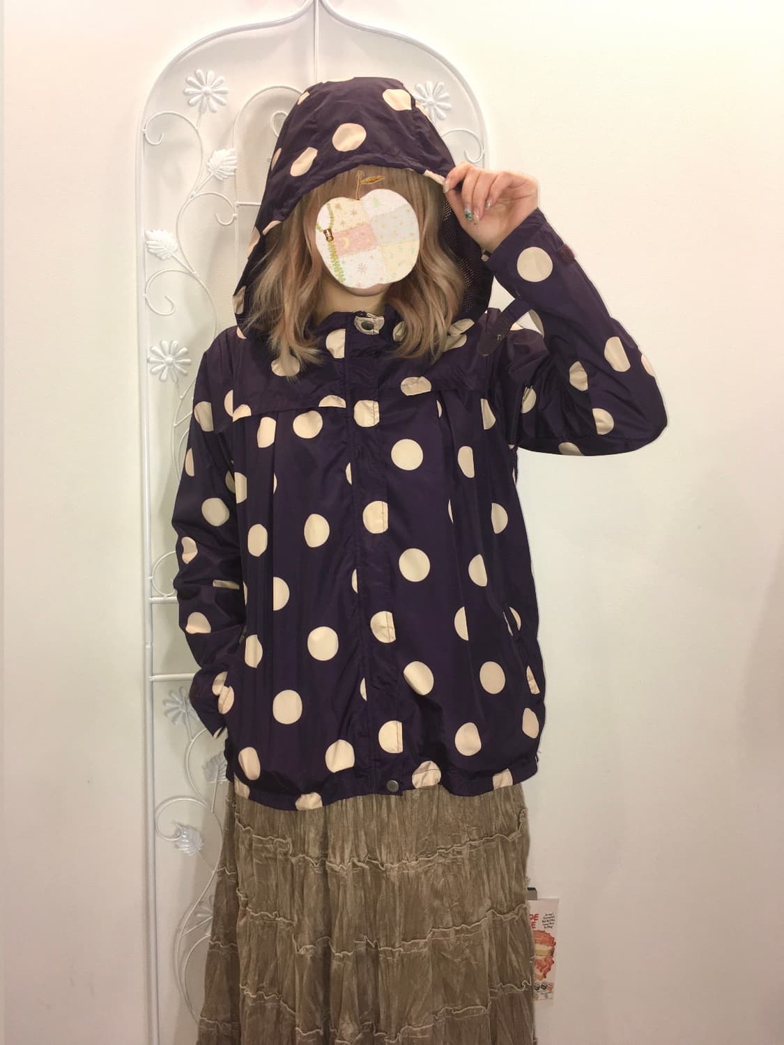 jpn vintage purple polka dot windbreaker 상품이미지1
