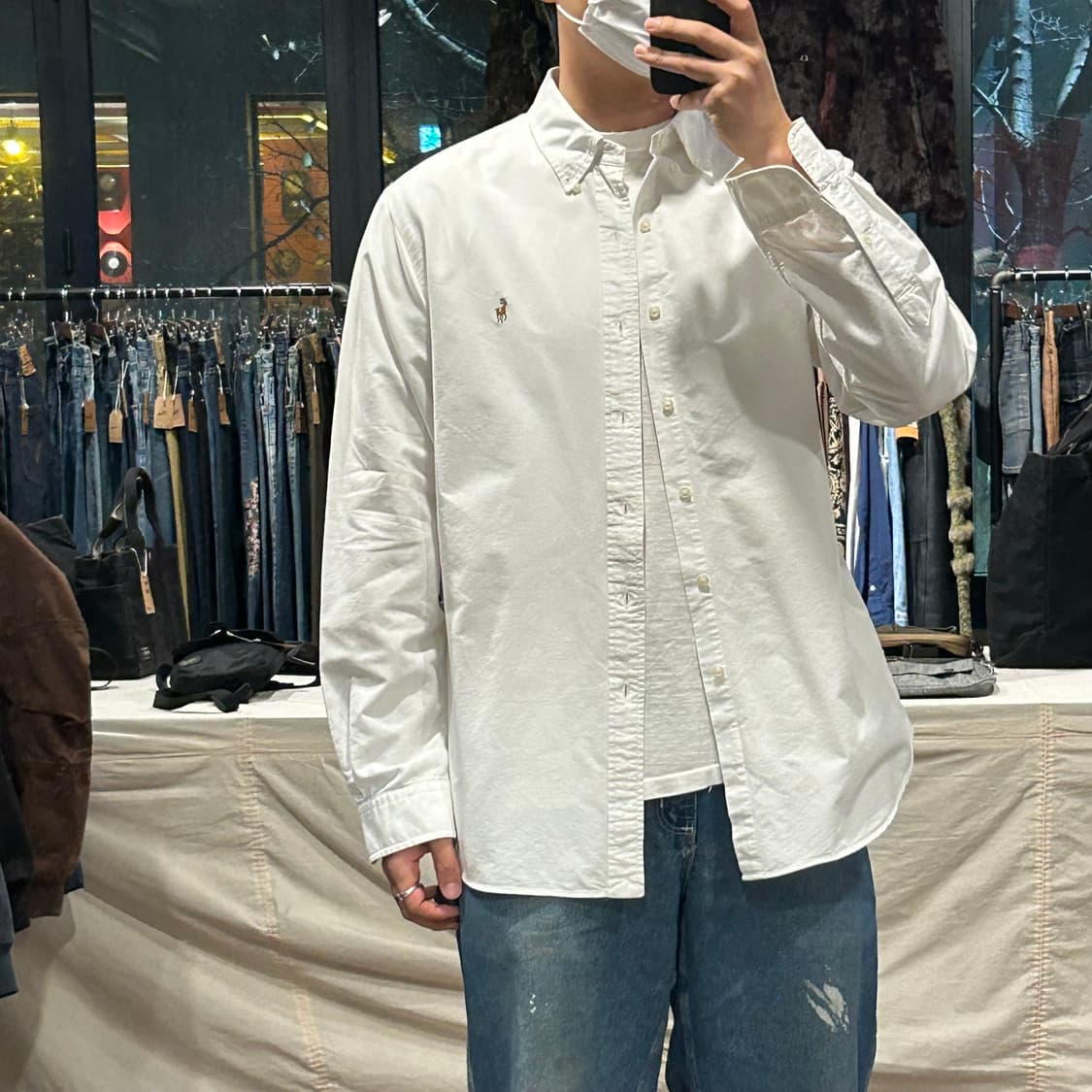 XL) 폴로 랄프로렌 클래식 옥스포드 화이트 셔츠 상품이미지8