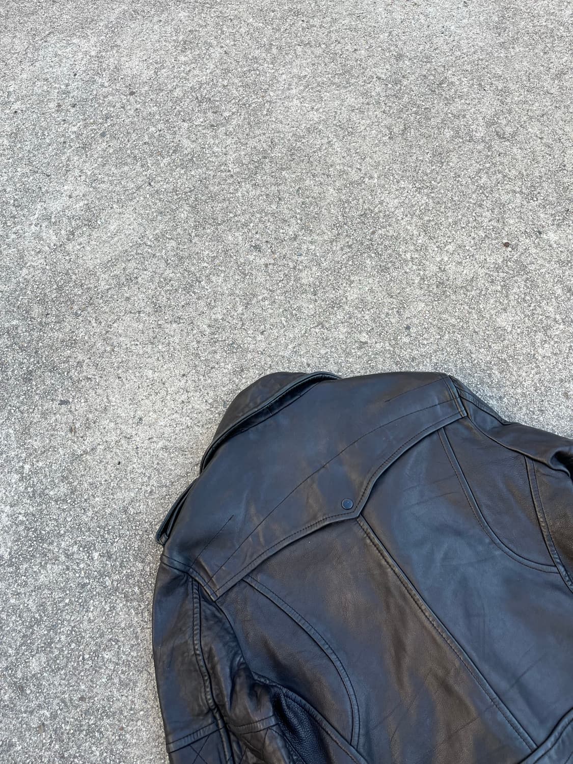 Vintage 스터드 바이커 양가죽 레더자켓 상품이미지7