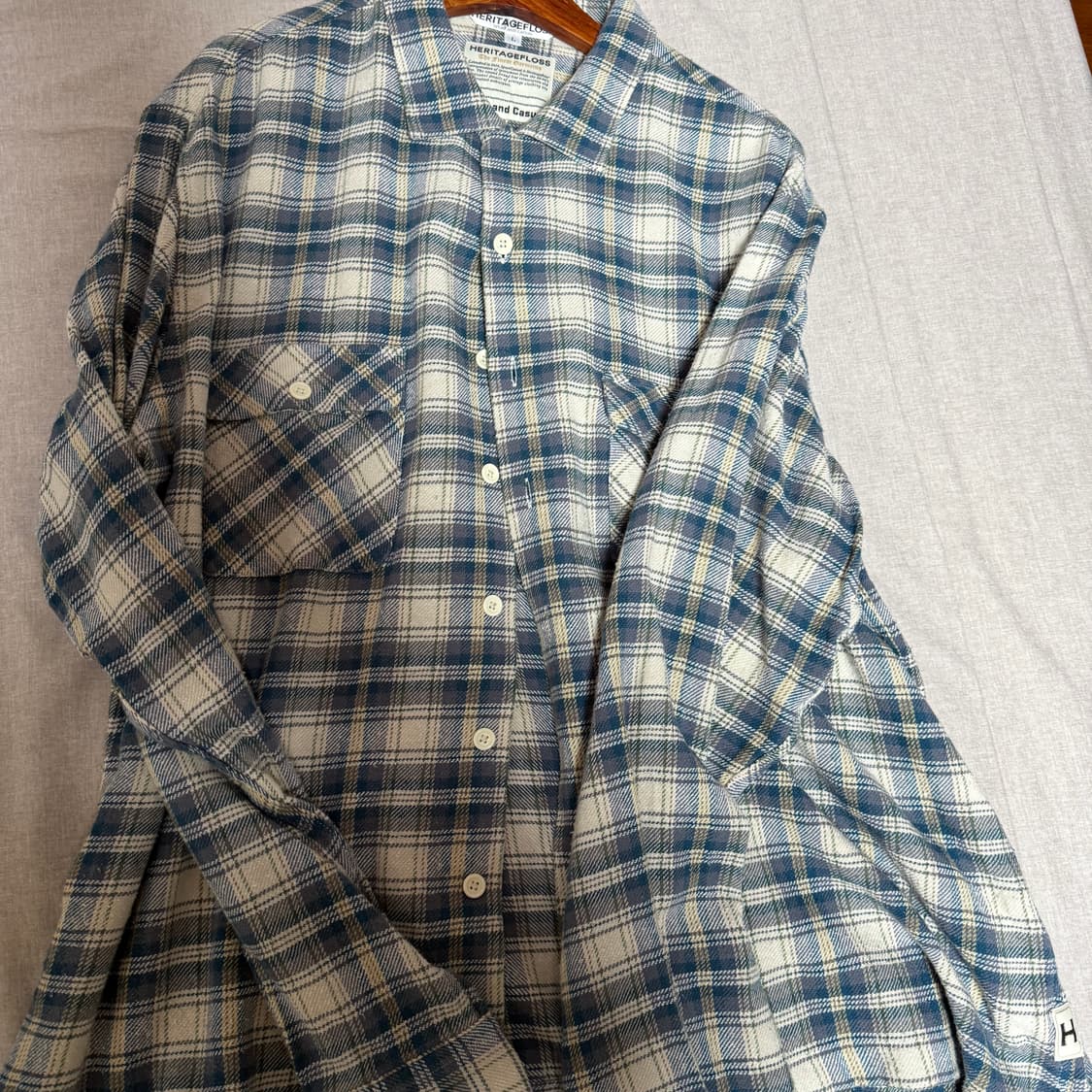 헤리티지 플로스 원워시드 플라넬 셔츠 L 상품이미지1