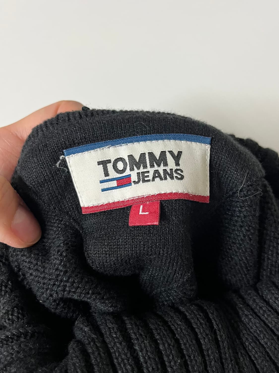 L) 타미진스 타미힐피거 폴라 니트 블랙 상품이미지4