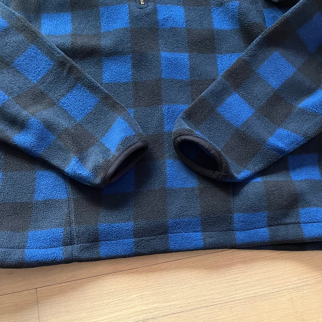 90년대 폴로랄프로렌 플리스 체크 아노락 자켓 미국제조 USA 상품이미지8