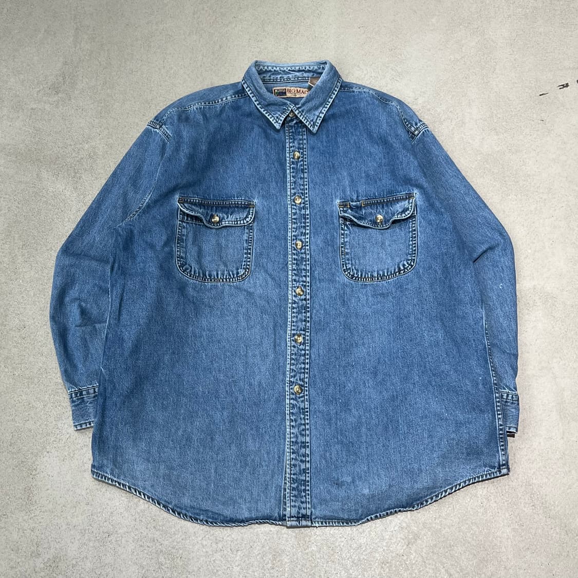 빅맥 워크 데님셔츠 s10414 상품이미지1