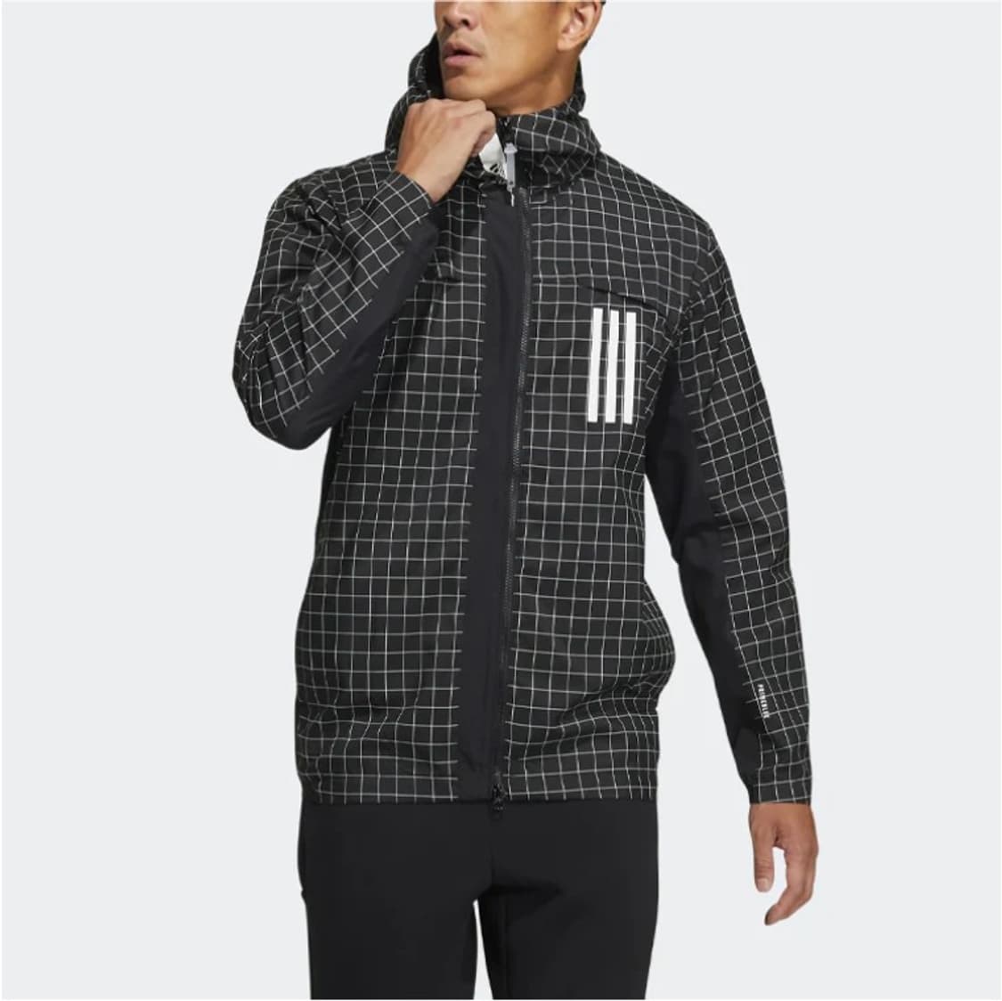 아디다스 Windproof 윈도파인체크 남성후드자켓 100 상품이미지1
