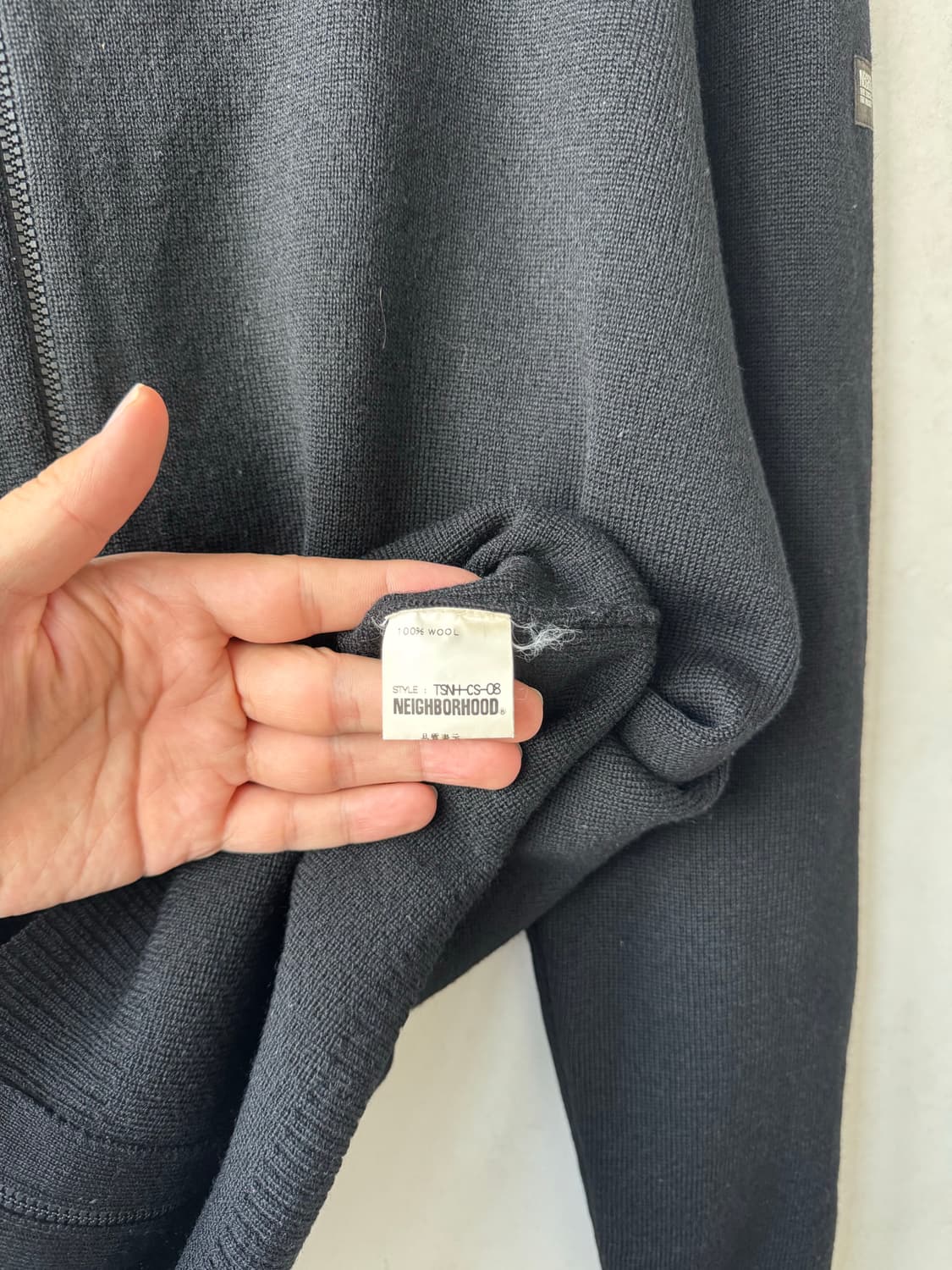 9/00s 네이버후드 니트 집업 상품이미지5