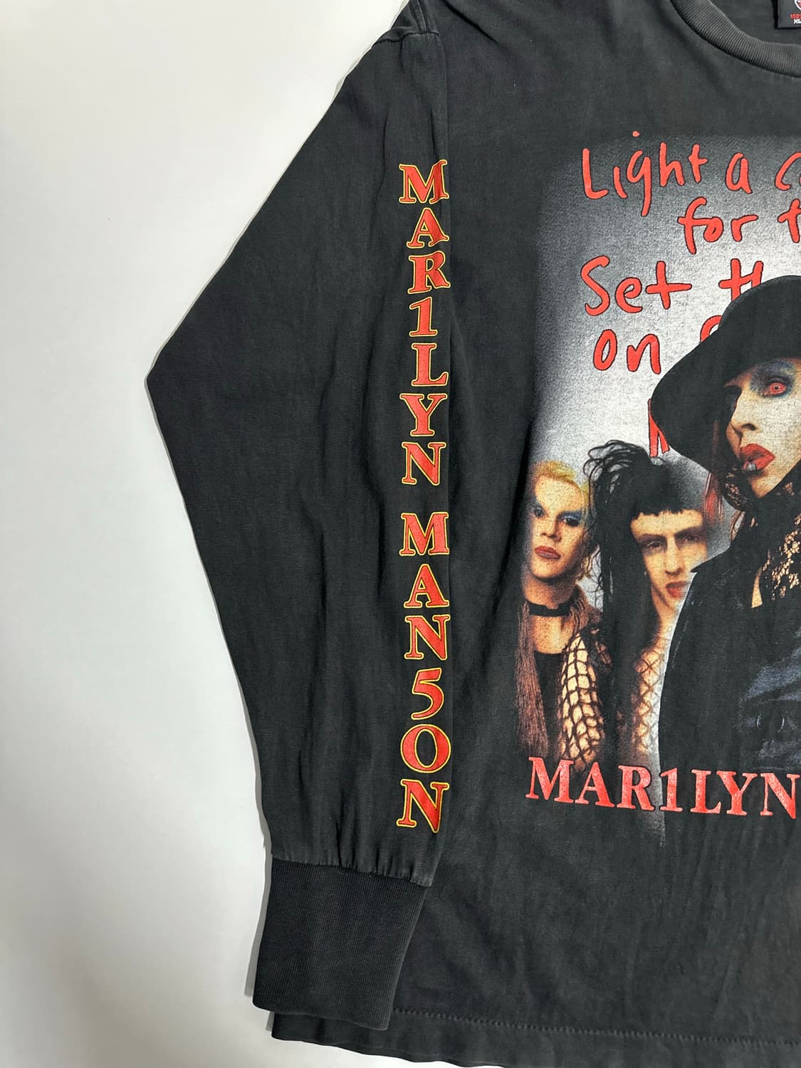 빈티지 마릴린맨슨 롱 슬리브 상품이미지2