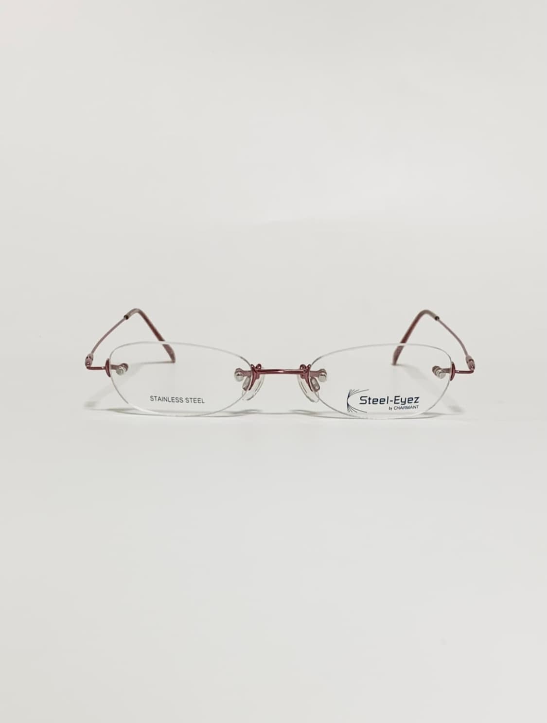 데드스탁  핑크 템플 경량 오벌무테 안경 1483 상품이미지1