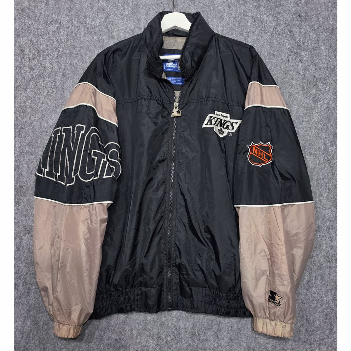 90s 스타터 LA 킹스 NHL 빈티지 바람막이 자켓 L 상품이미지1