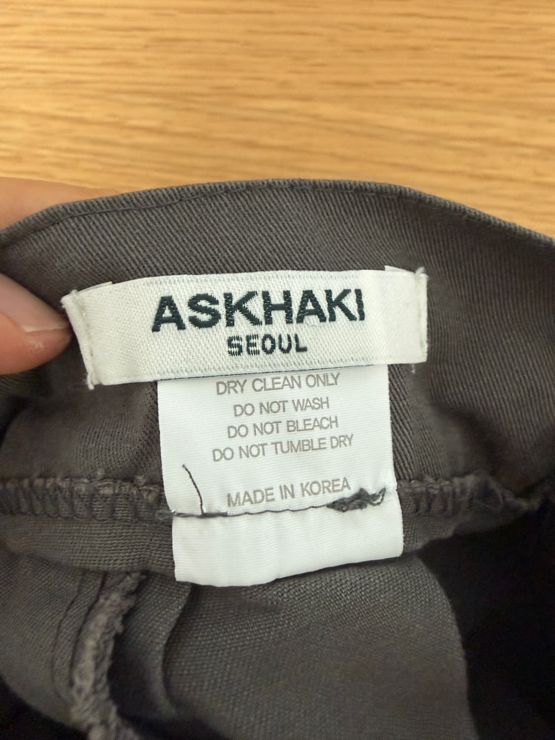 애즈카키(ASKHAKI) 와일드 카고 팬츠 상품이미지5