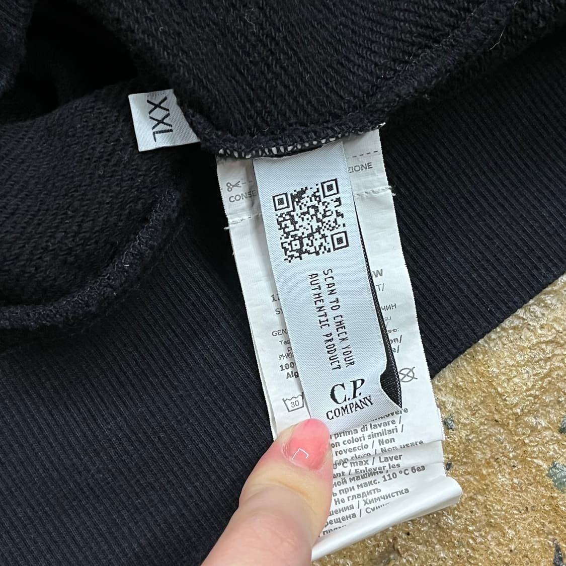 [정품/XXL] C.P.컴퍼니 렌즈 맨투맨 블랙 b14 상품이미지6