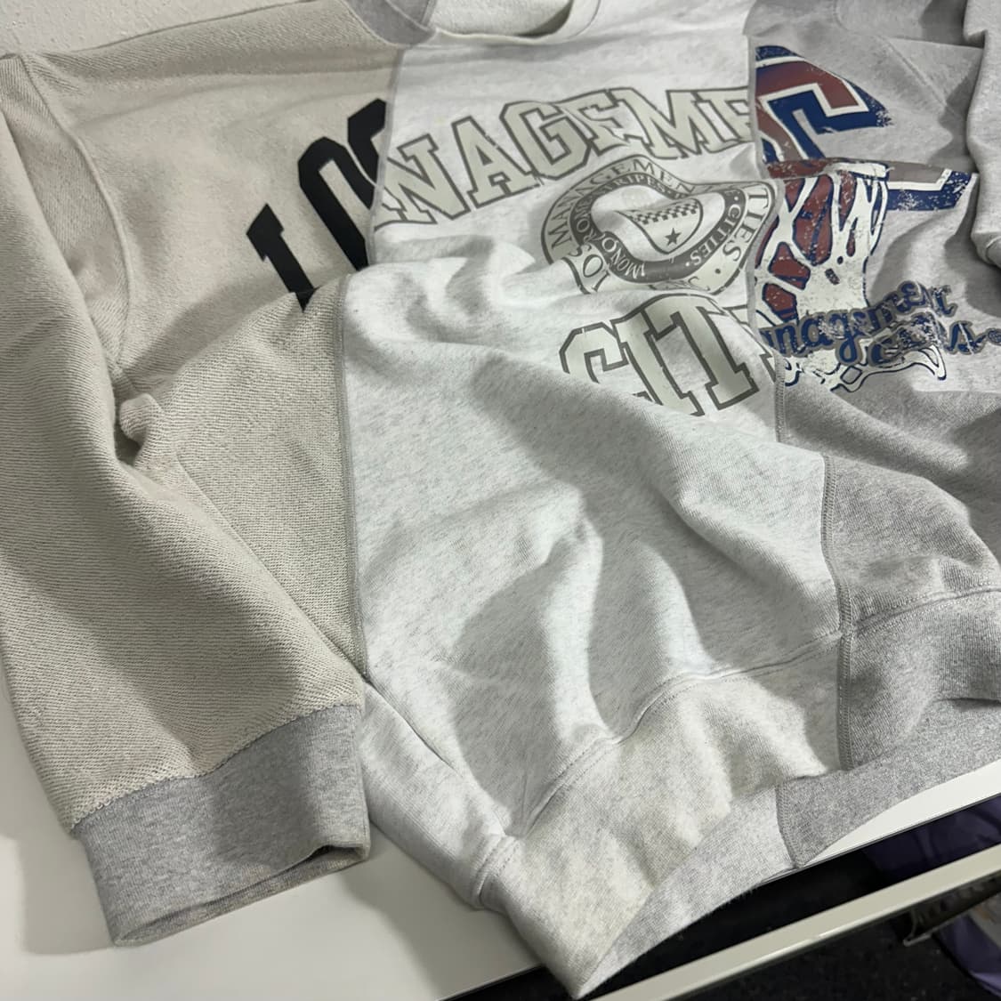 M-L 엘앰씨 LMC 멜란지그레이 오버핏 스웻셔츠 맨투맨 상품이미지2