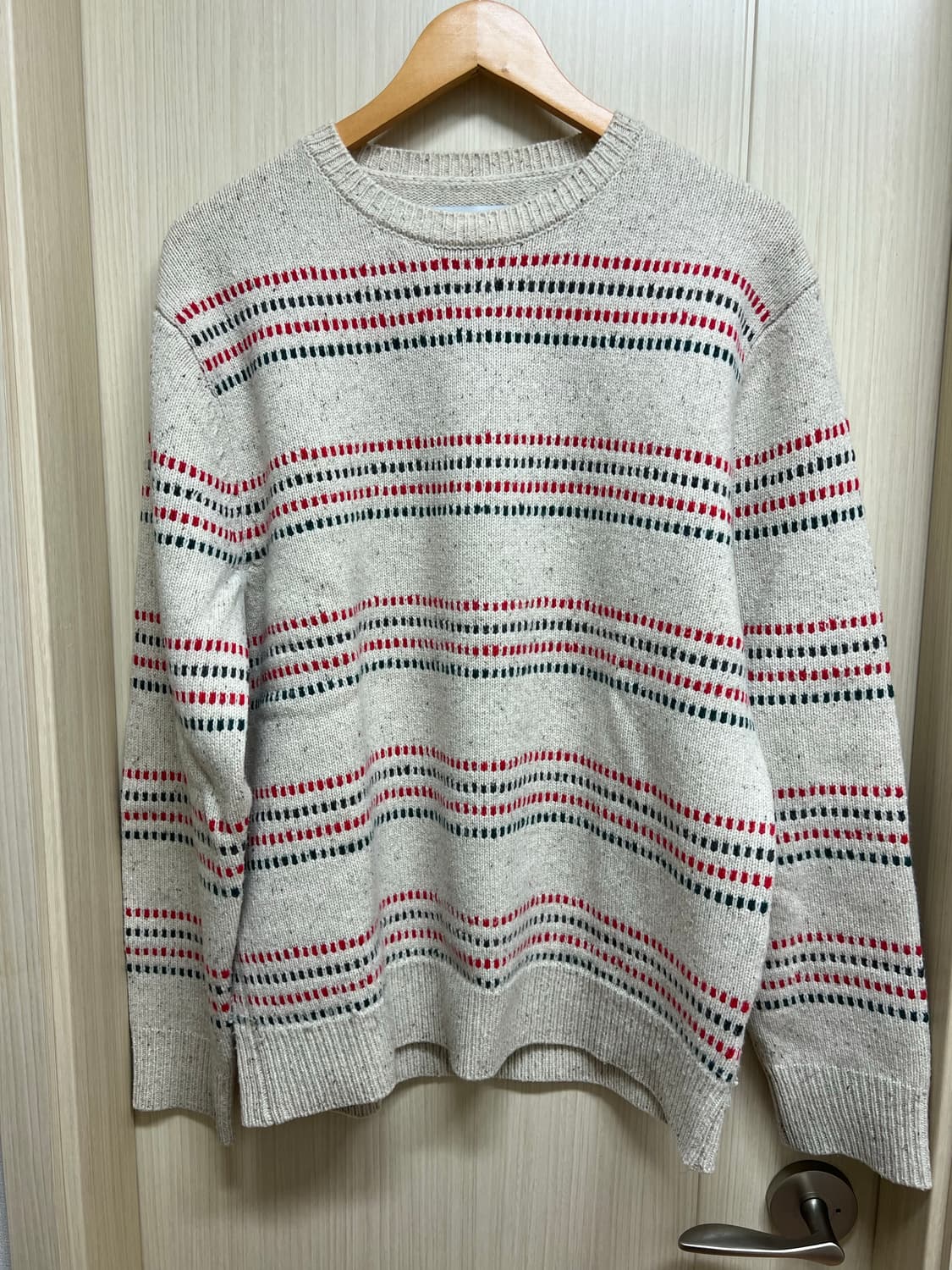 Adsum Flecks Sweater Square Stripe(메리노울) 상품이미지1