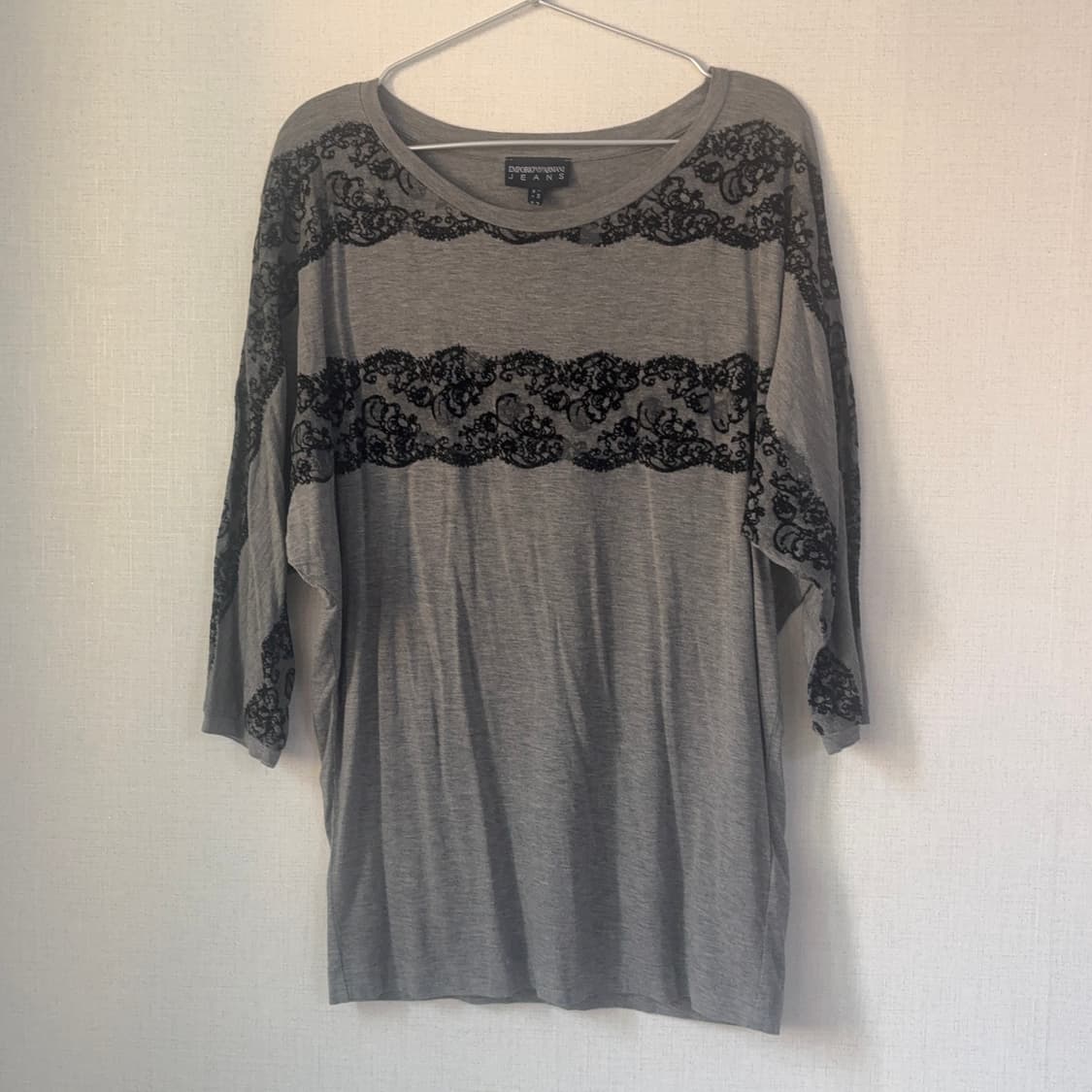 Armani jeans lace top grey 상품이미지7