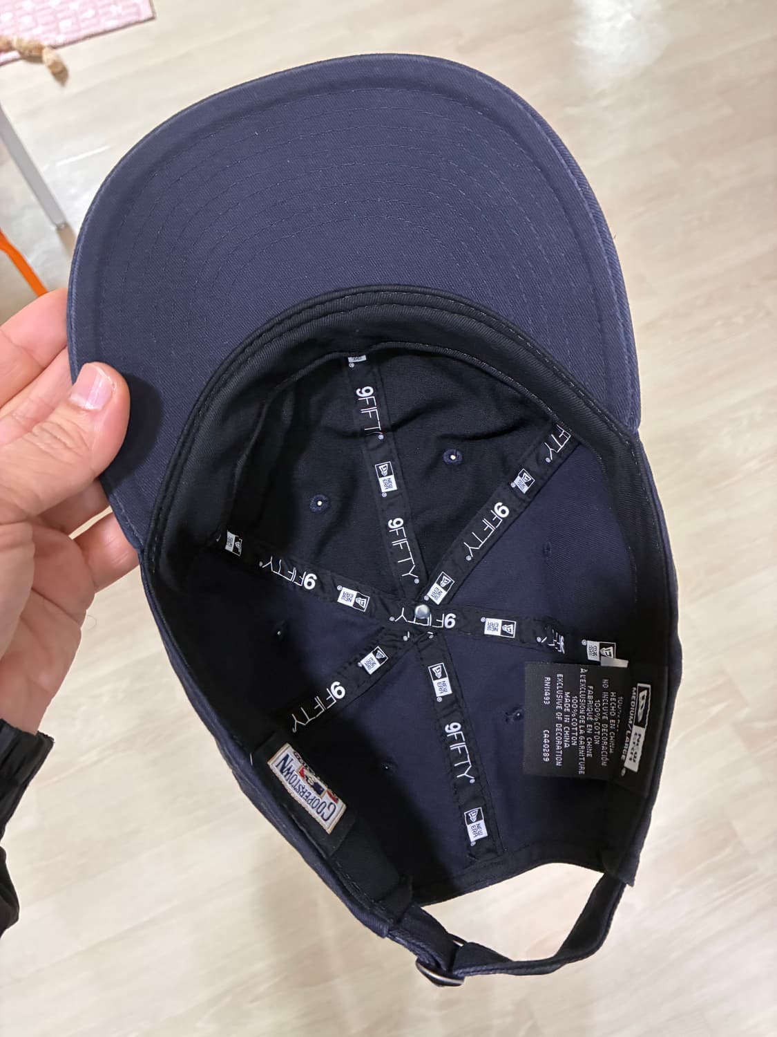 MLB 쿠퍼스타운 뉴욕 양키스 빅 로고 레트로 크라운 스트랩백 네이비 상품이미지2