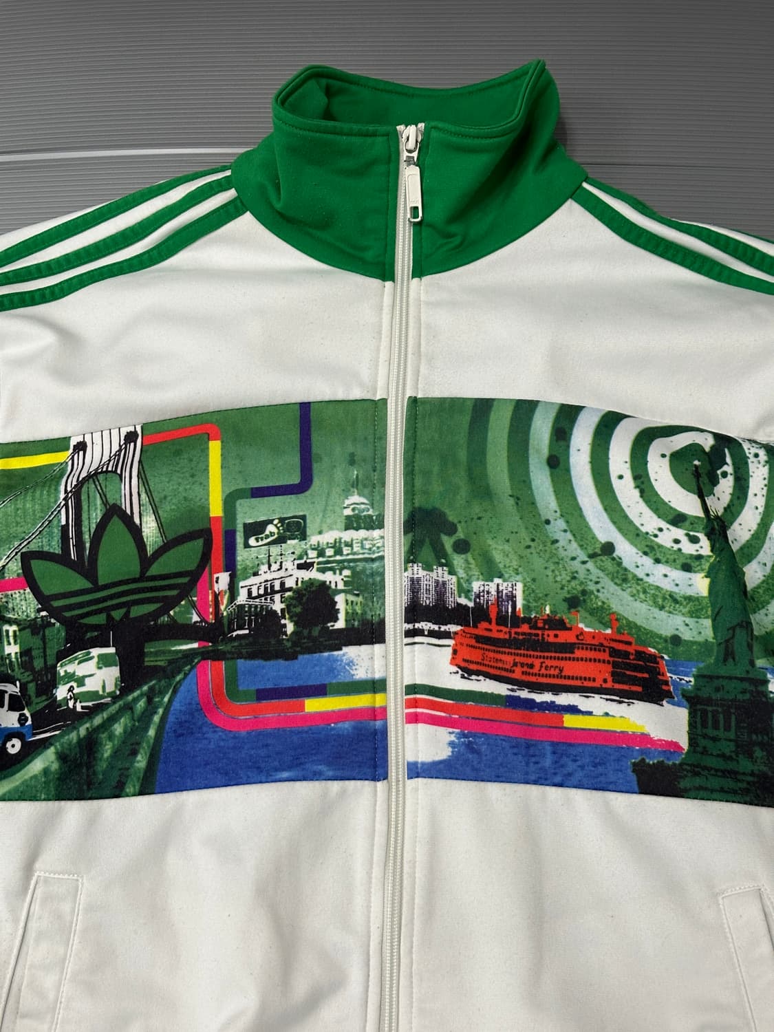 아디다스 뉴욕시티 트랙탑 져지 흰초 L 상품이미지2