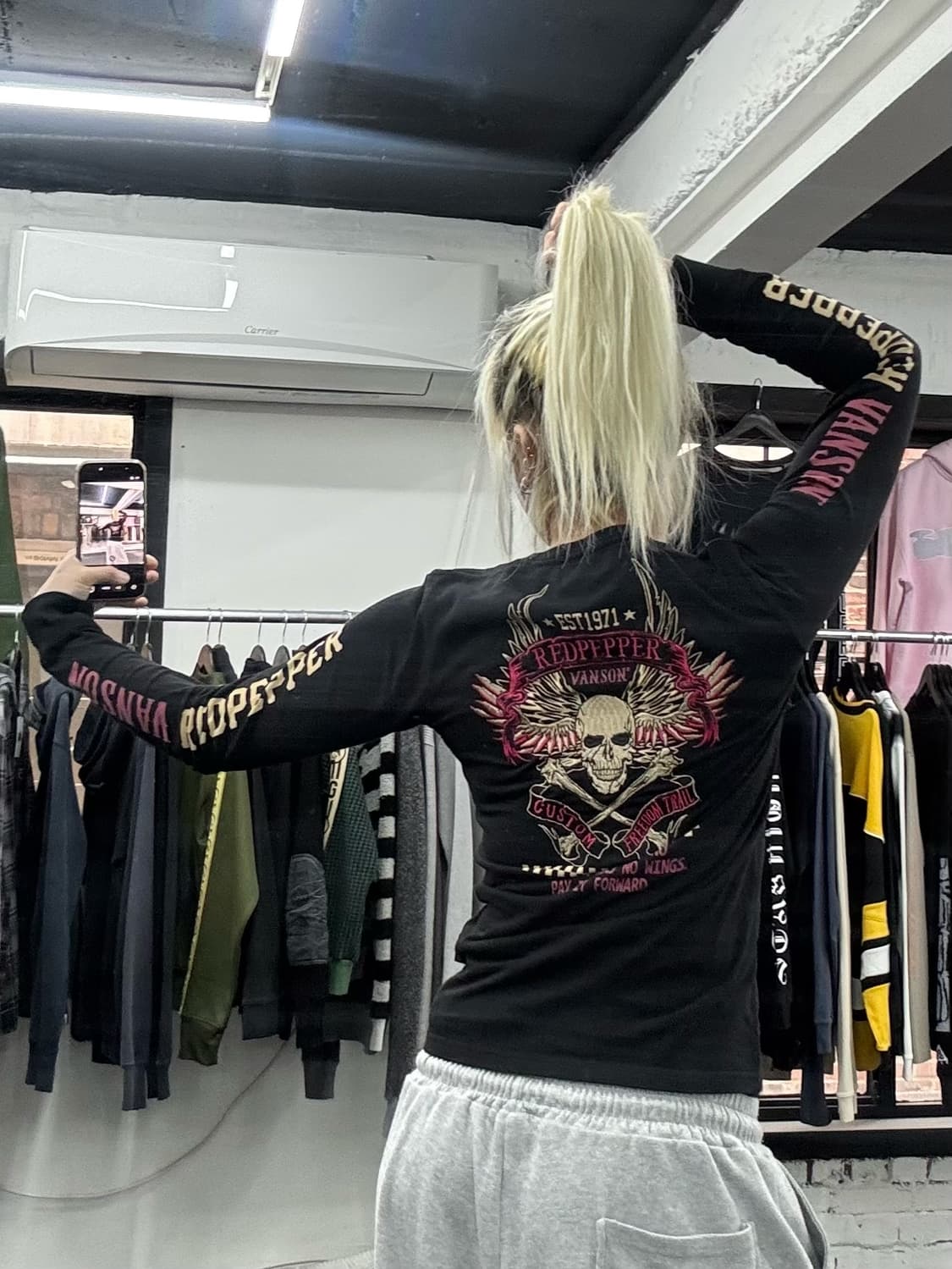 밴슨 레더 x 레드 페퍼 롱슬리브 상품이미지4