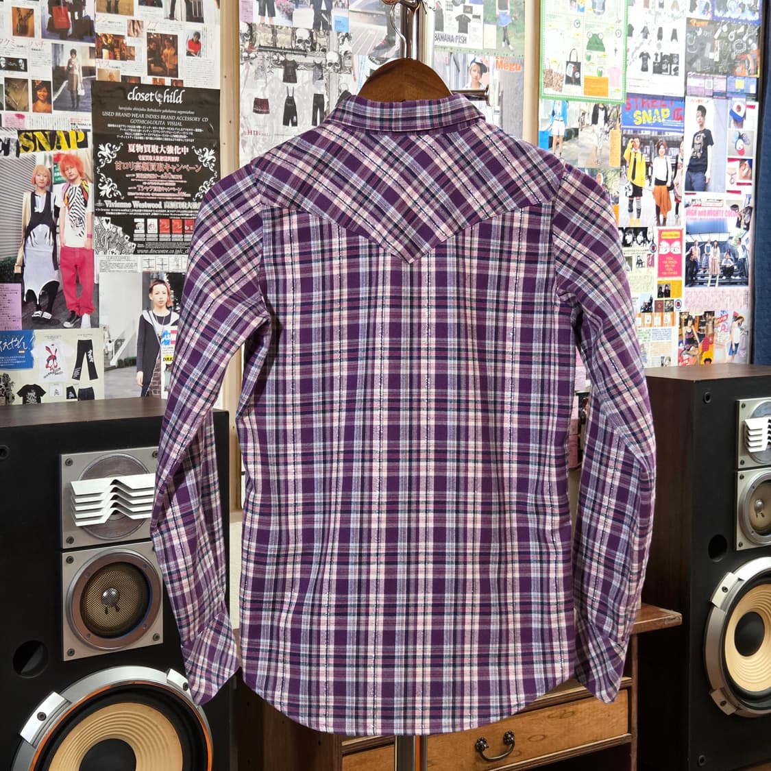 컬럼비아 웨스턴 퍼플 체크 셔츠 상품이미지4