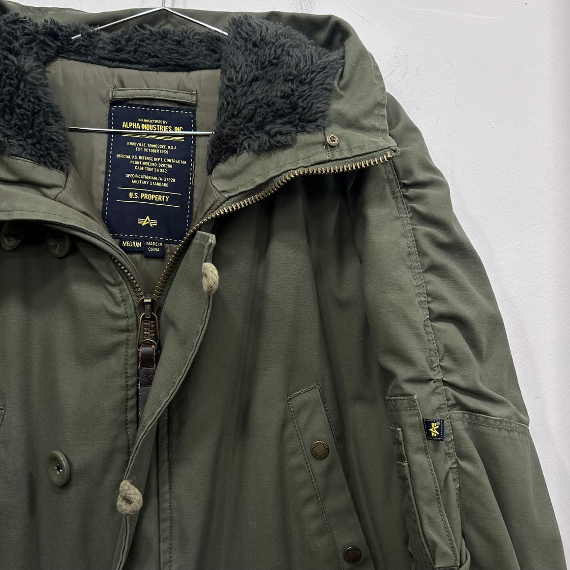 알파인터스트리 퀼팅 M65 롱 후드 야상 패딩 상품이미지1