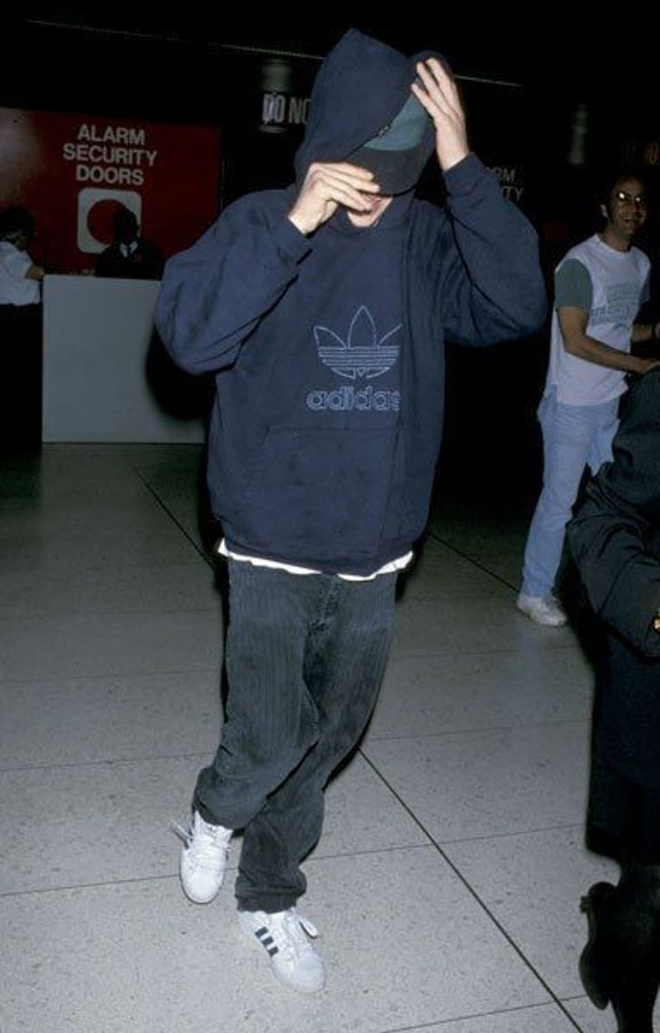 빈티지 아디다스 빅자수로고 후드 네이 상품이미지1