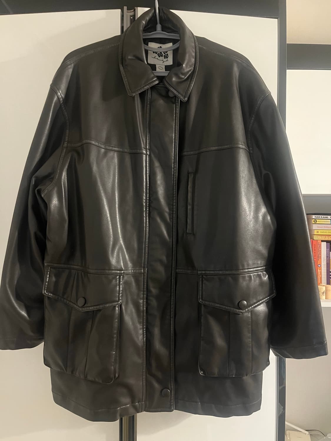 Washing Leather Half Jacket - Brown 상품이미지6