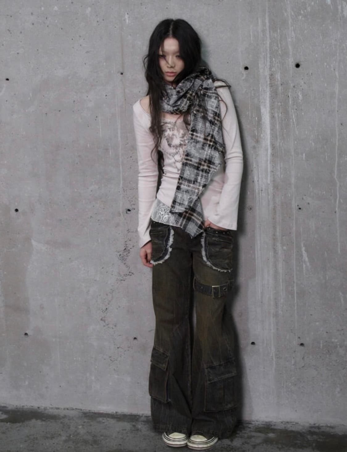 cor knit t-shirt skirt two-piece 상품이미지4