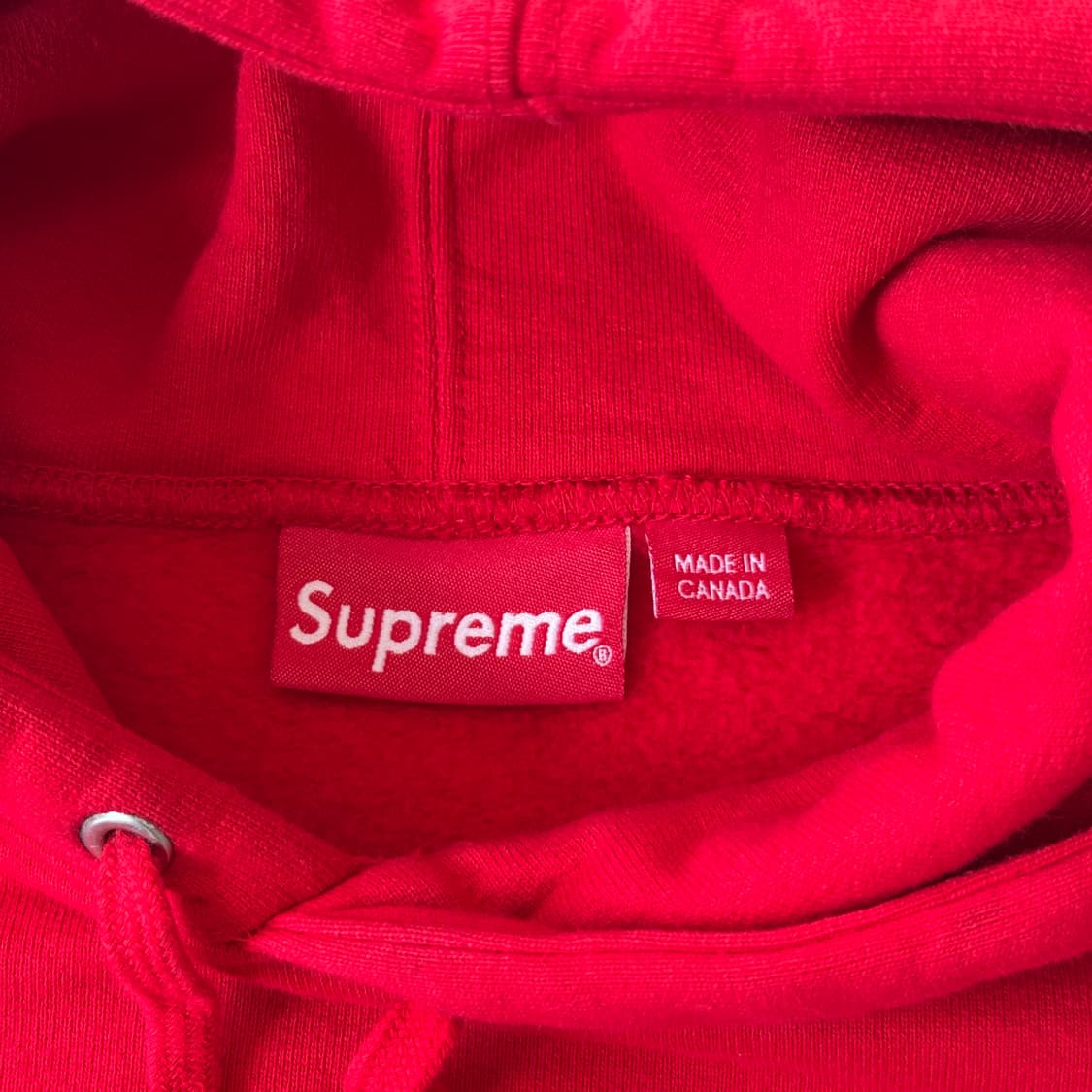 슈프림 19fw 1-800 자수 레드 후드 S 상품이미지7