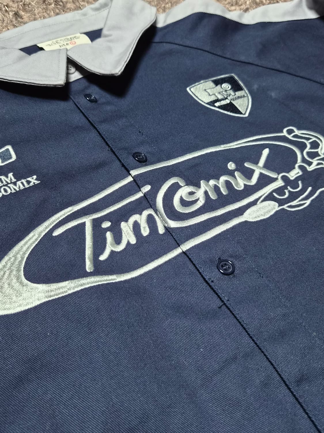 팀코믹스 네이비 셔츠 L 상품이미지5