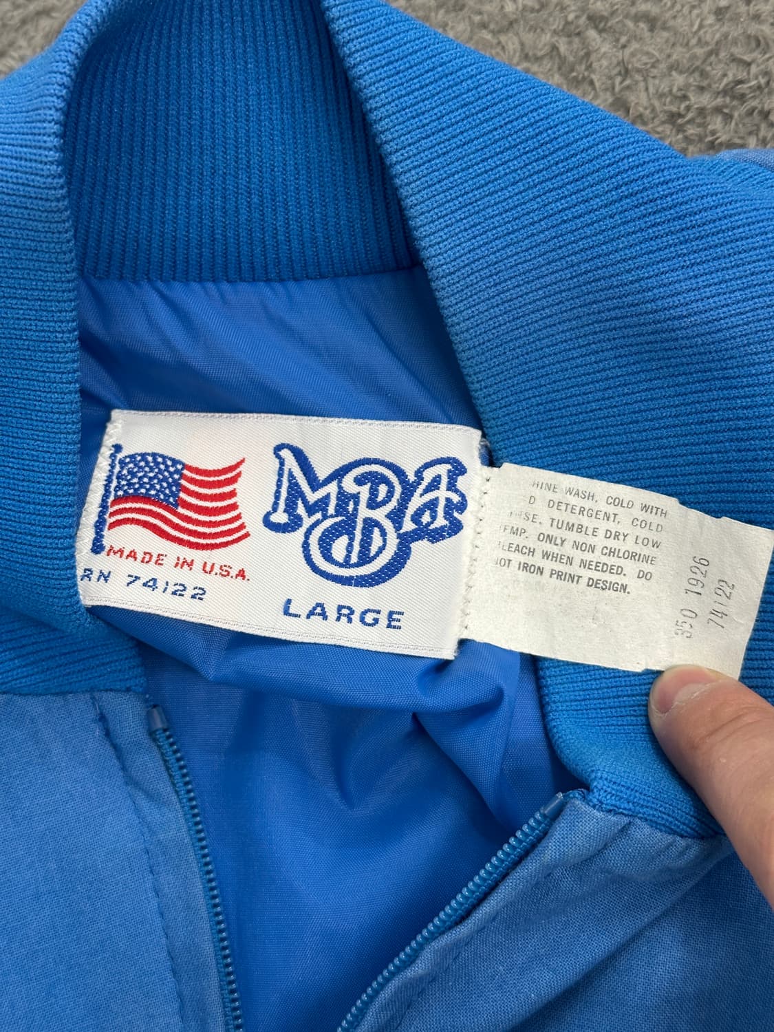 80s USA 페이딩 봄버 자켓 L 상품이미지4