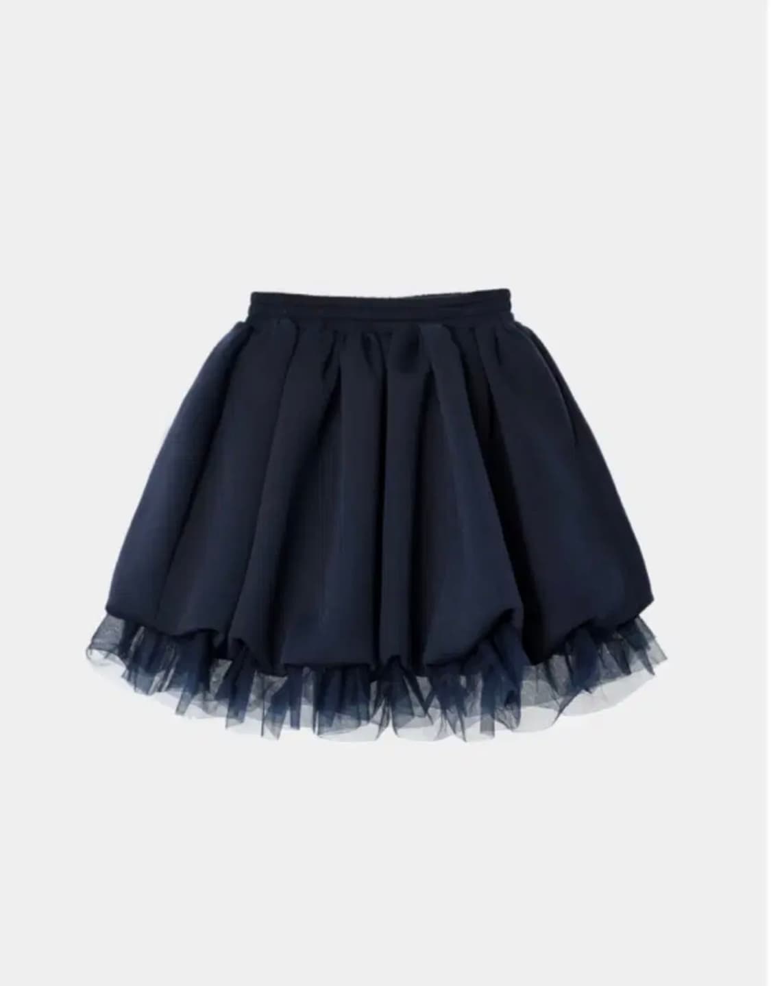 생긴스튜디오 jersey balloon shah skirt navy 상품이미지1