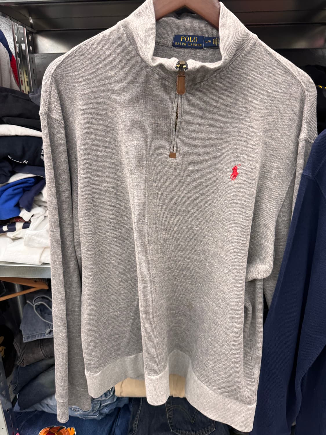 폴로 코튼 반집업  상품이미지1