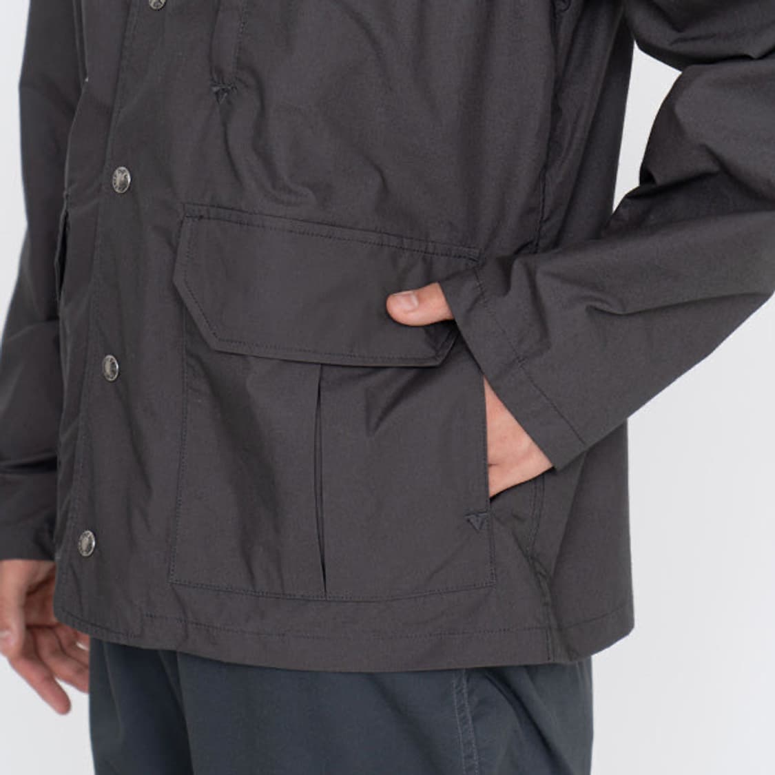 [L][100] 노스페이스 퍼플라벨 미드웨이트 호버 필드 가디건 그레이 상품이미지9