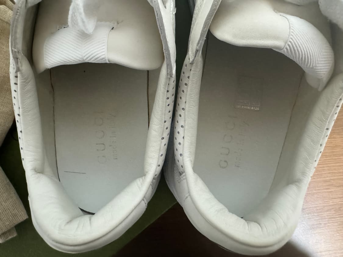 GUCCI 구찌 GG 엠보 화이트 스니커즈 270 (IT 8) 상품이미지7