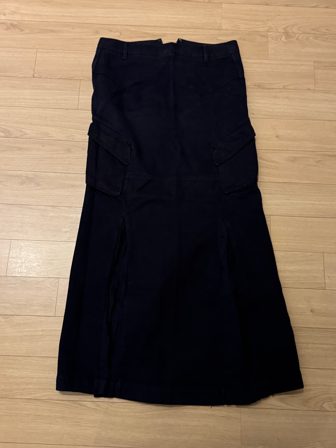 ÉÉ nouvmaree CARGO MAXI SKIRT NAVY 상품이미지5