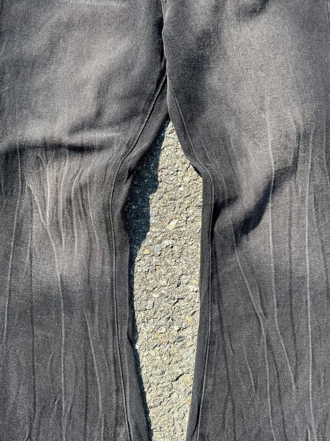 Black Denim Boot-cut Pants 상품이미지3