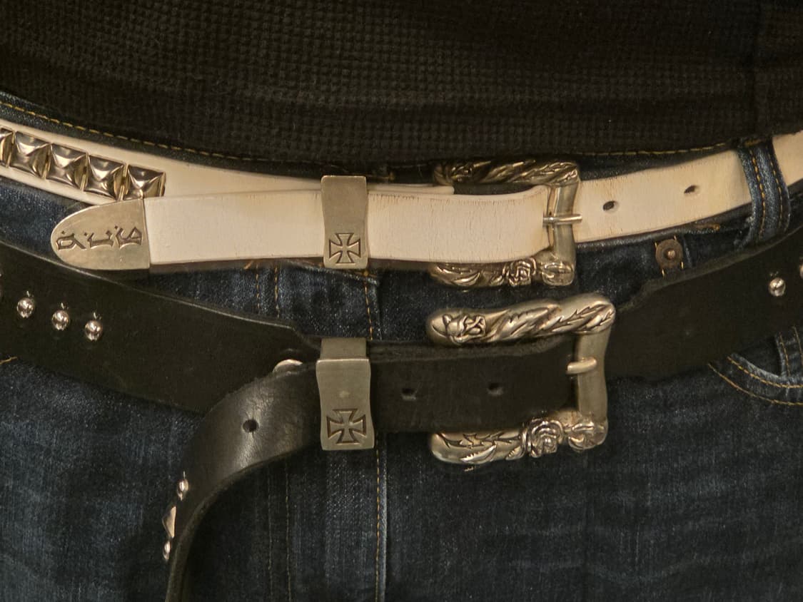 classique cloutée belt white 상품이미지1