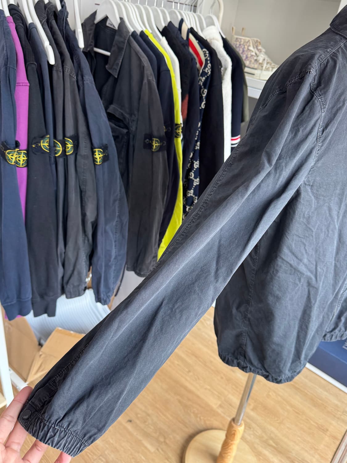 [새상품급,2xl] 스톤아일랜드 올드이펙트 오버셔츠 자켓 xxl 상품이미지4