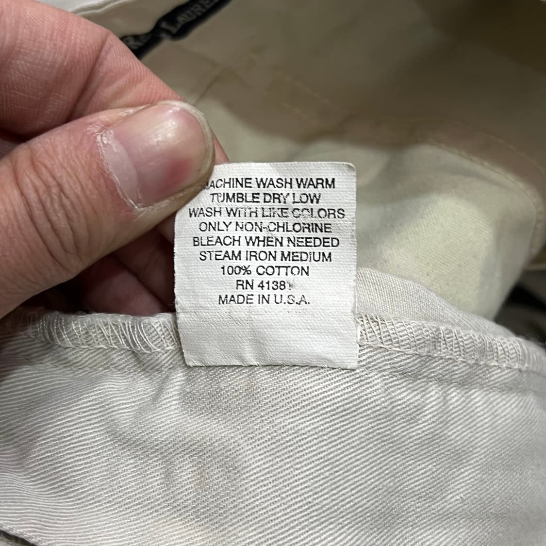  폴로랄프로렌 베이지 투턱 치노팬츠 y15462 상품이미지7