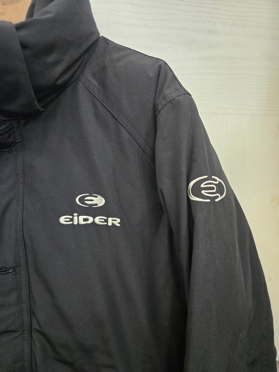 M,95)) EiDER 아이더 700 패딩! 블랙&화이트! 상태 굿~ 상품이미지2