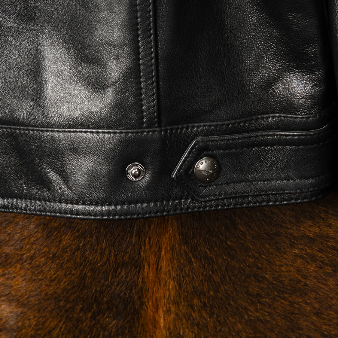 [95] POLICE 폴리스 양가죽 카페레이서 레더자켓  상품이미지7