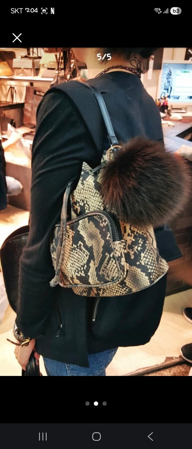 뱀피 무뉘 복조리 미니 가방 +리얼복스 참 상품이미지2