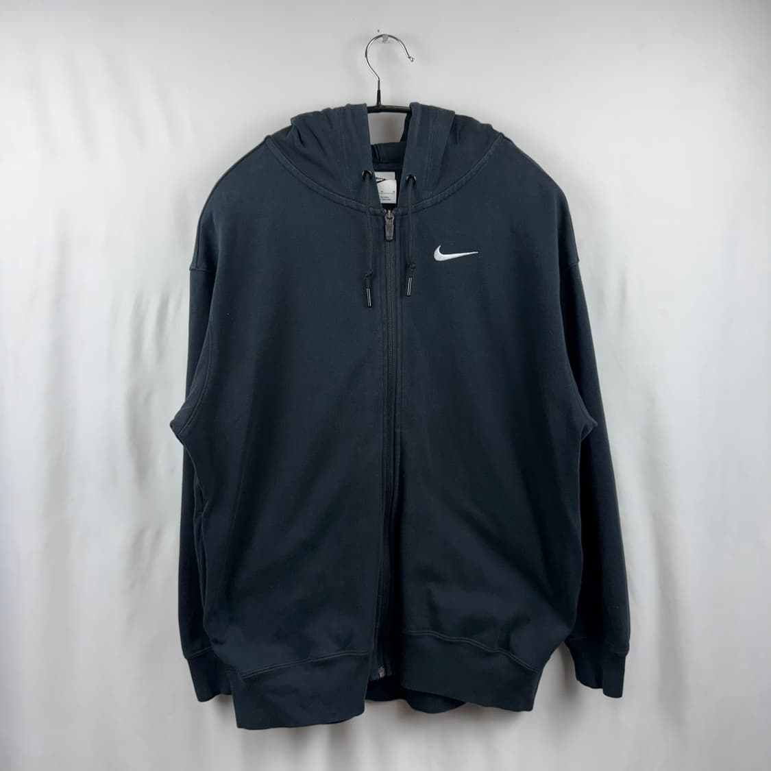 (M) 나이키 스우시 후드집업 블랙 상품이미지2