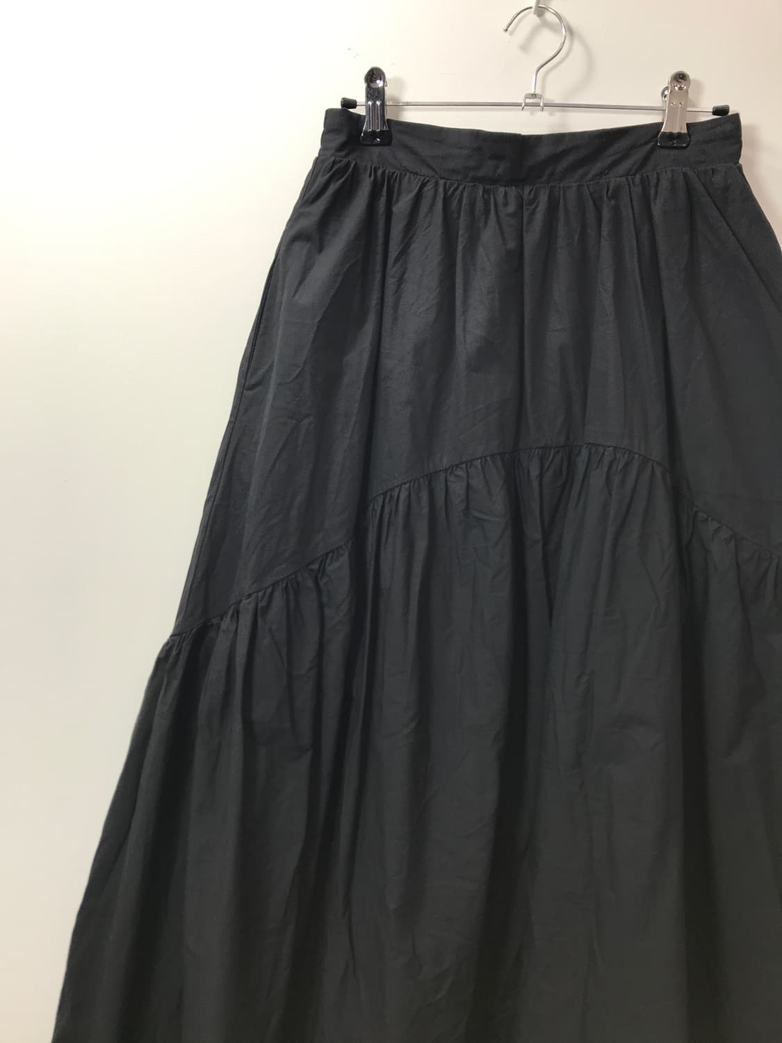Jpn Black Tiered Maxi Long Skirt 상품이미지7