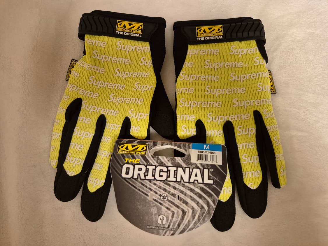 슈프림 메카닉스 글러브 장갑 그린 M(식케이 착용) 상품이미지2